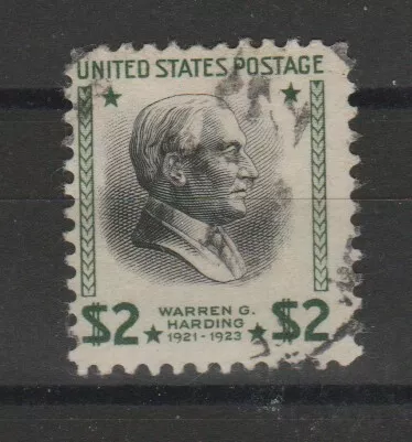 1938  Stati Uniti Usa - Serie Presidenti  $2 Verde Nero -  1 Val Usato Mf72952