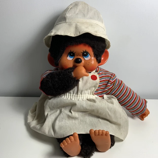 VINTAGE SEKIGUCHI MON Chhichi Chicaboo Suck Thumb Monkey Large 15” Doll ...