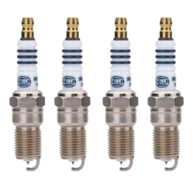 Hella 4x Pack Iridium Pro Zündkerze M14 SW 16mm Schlüssel Gewinde 17,5mm 1,3mm