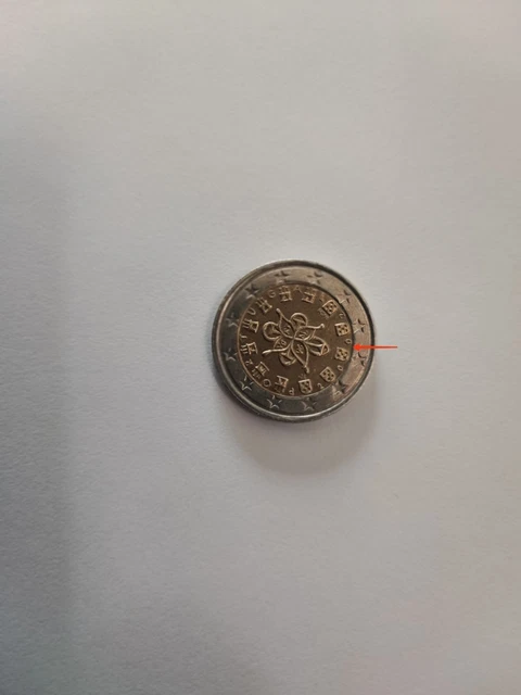 MONNAIE DE 2 Euros Piece Fautee (Partie Centrale Mal Ajuste) Allemande