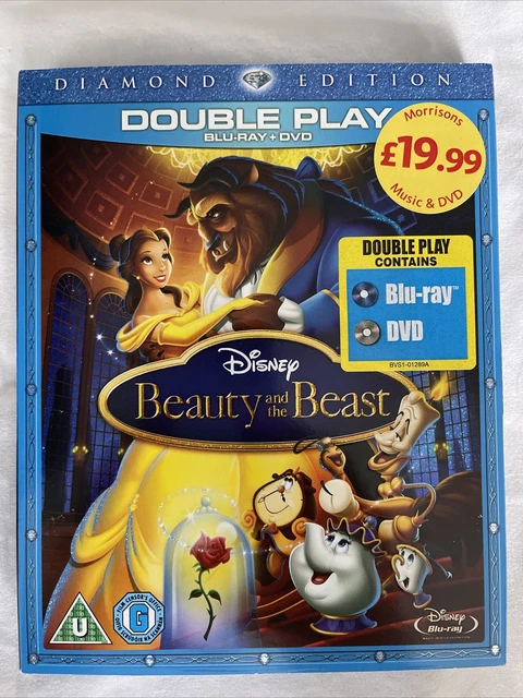 Diamond Edition BEAUTY AND THE Beast Diamond Edition (Disney) Blu-ray & DVD Slipcover £ ...