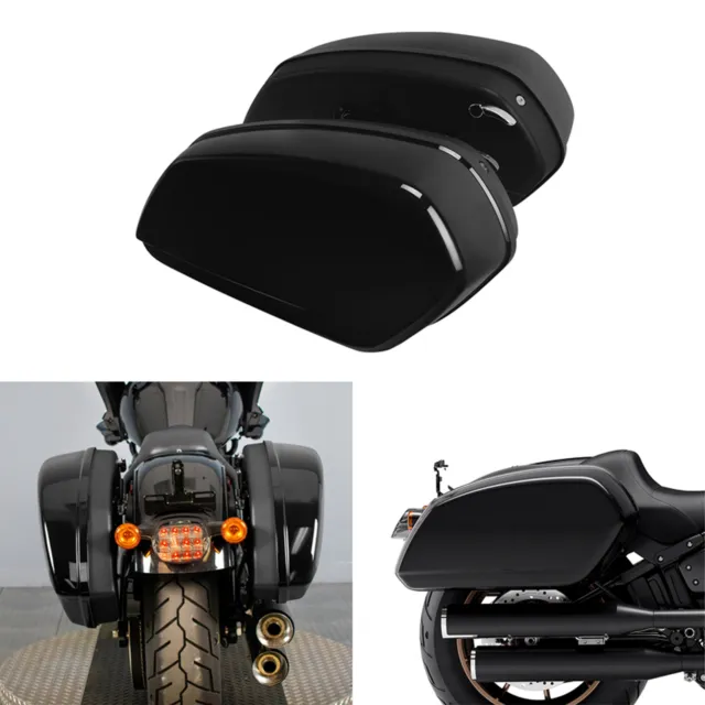 Gloss Black Saddlebags Bags Fit For Harley Low Rider ST FXLRST 22-24 FXRST 2022