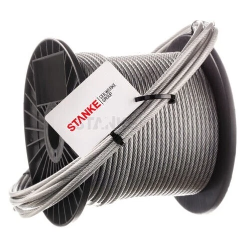 Câble de Traction Acier Inox PVC V4A Portée Corde en Acier PVC Transparent 3