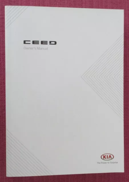 (2019 Print) Kia Ceed (2018 - 2021) Owners Manual - Handbook - User Guide.