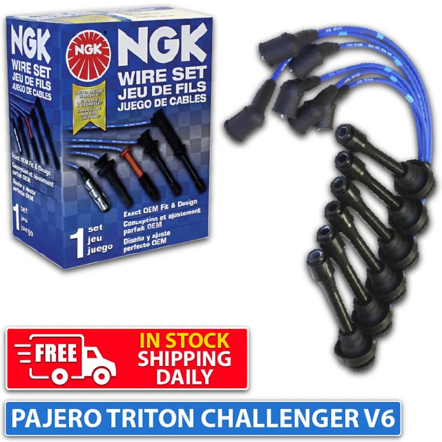 NGK SPARK PLUG Lead Cable Set for Pajero Triton Challenger 6G72 6G74 3.