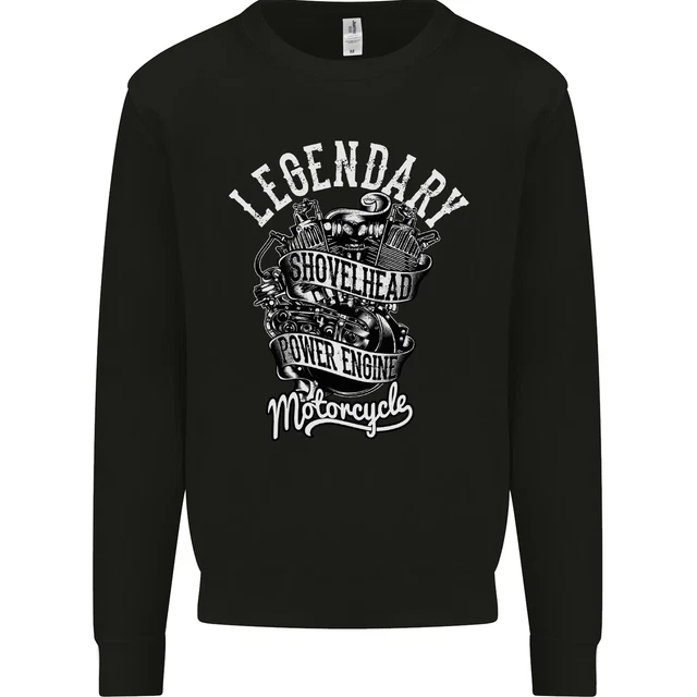 Legendary Shovelhead Motorcycle Biker Kids Sweatshirt Jumper