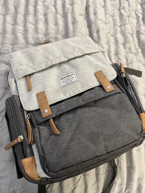 Eddie Bauer Backpack Diaper Bag Gray