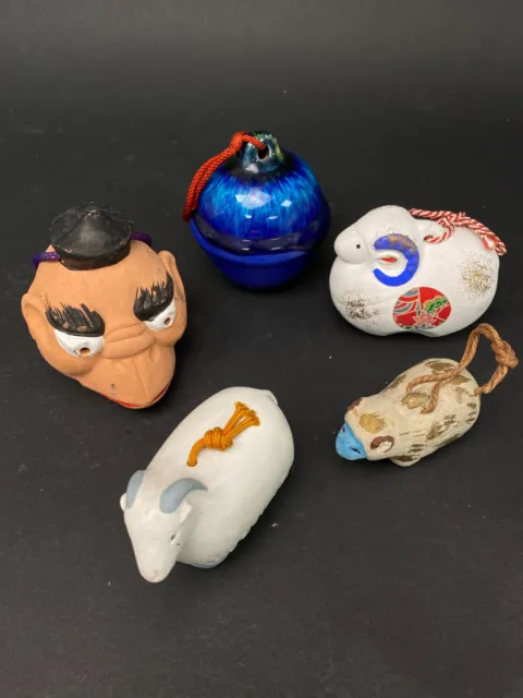 Japanese Clay Bell Vtg Dorei Handmade Ceramic Doll, Zodiac Animal, Ceramic Dorei