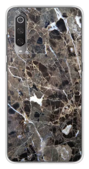 Printed silicone case compatible with Xiaomi Mi 9 Mi 9 Pro Marble