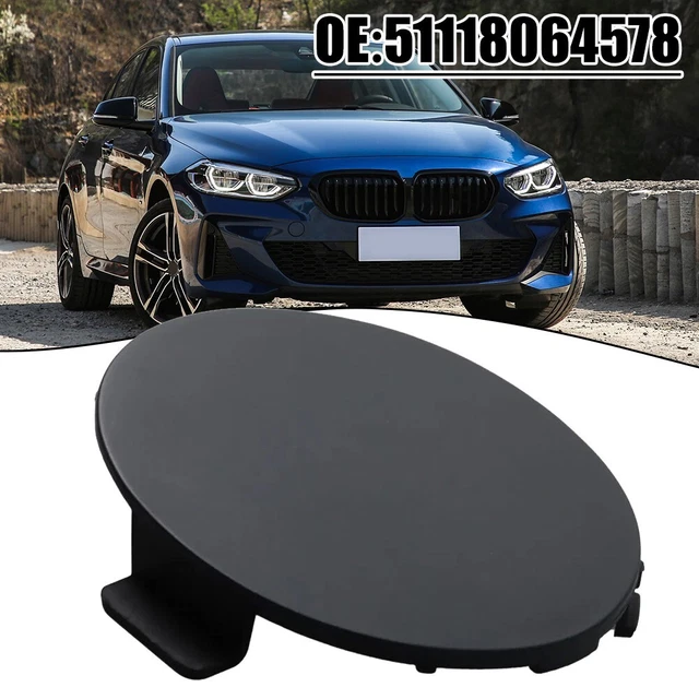 Cache De Remorquage Pour Pare-chocs Avant BMW Série 1 E82/E88 M Sport (2012+) - En ABS Noir, Remplacement Facile