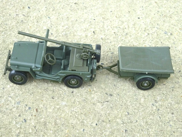 jeep willys mb cj-2a + remolque / ejército esta - Compra venta en