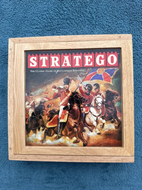 STRATEGO Board Game Nostalgia Series battlefield strategy wooden box complete