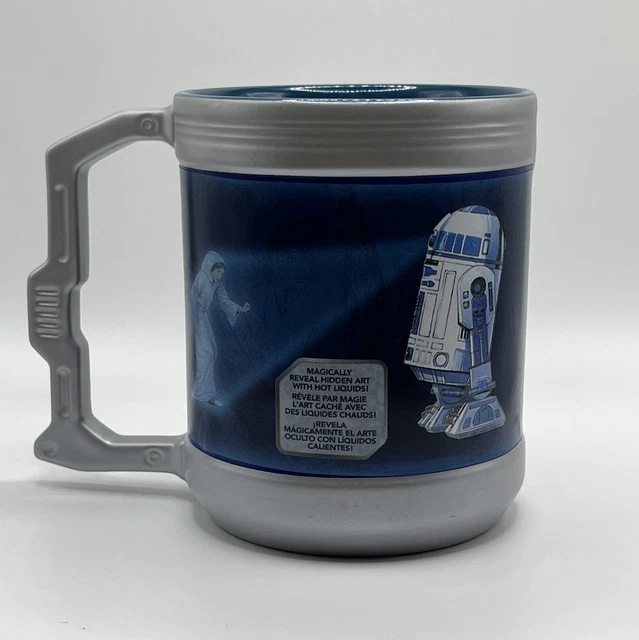 DISNEY PARKS STAR Wars R2D2 Princess Leia Color Changing Coffee Mug