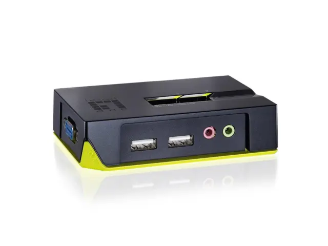 Level One KVM-0221 2-Port USB KVM-Switch mit Audio