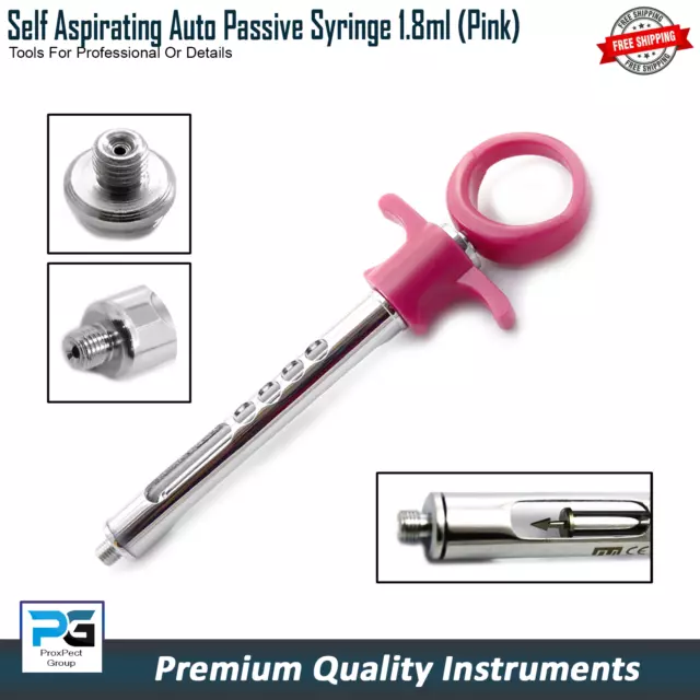 Dental Syringes Self Aspirating Cartridge Intraligamental Passive Anesthetics CE