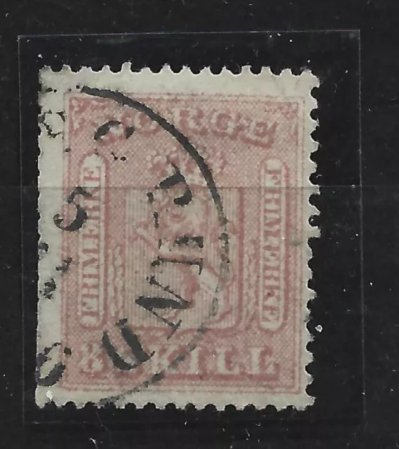Briefmarken Norwegen 1863 Mi.Nr. 9 gest.
