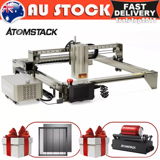 ATOMSTACK S40 PRO 40W Laser Engraving Machine +Honeycomb Panel +Engraver Roller