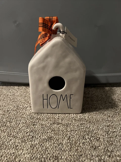 Rae Dunn Bird House Home White Artisan Collection by Magenta 9" Tall