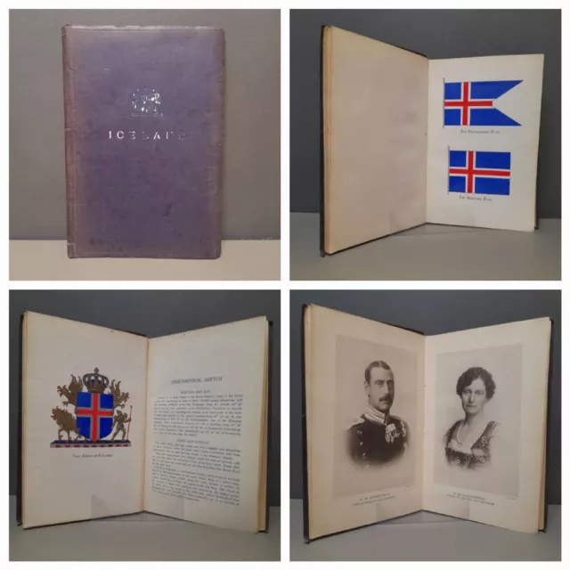 1926 Iceland A Handbook 40th Anniversary Landsbanki Islands Rare Antique 97years