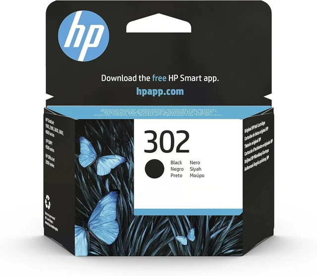 HP 302 Nero Cartuccia d'Inchiostro -Cartuccia Originale HP da 190 pagine