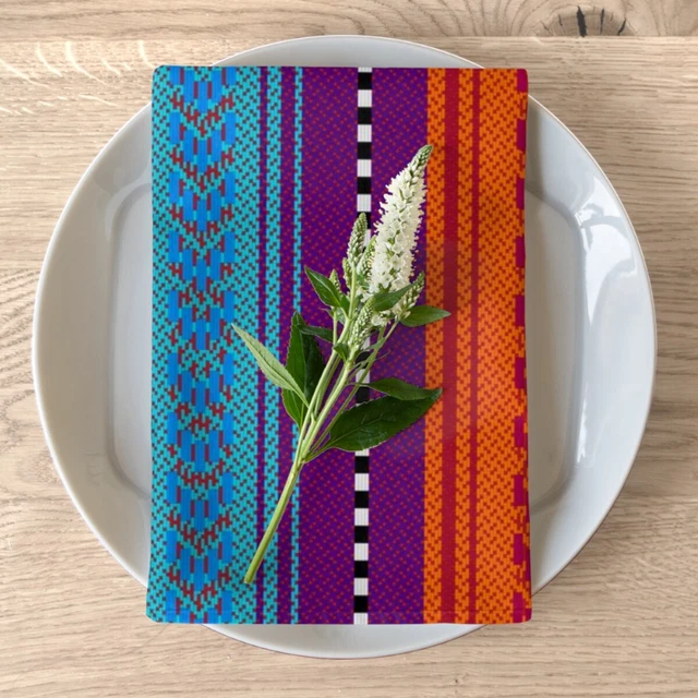 Illapa - Bold Andean Napkins - Impressively Dining Table Style 4-pc Set
