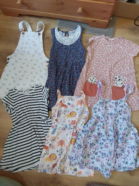 Girls Age 6-7 Years Pretty Dress And Playsuit Bundle