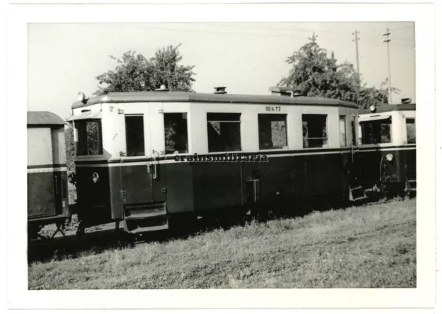 Orig. Foto MEG Triebwagen Lokomotive T7 mit Wagen PW15 Bahnhof Schwarztach 1962