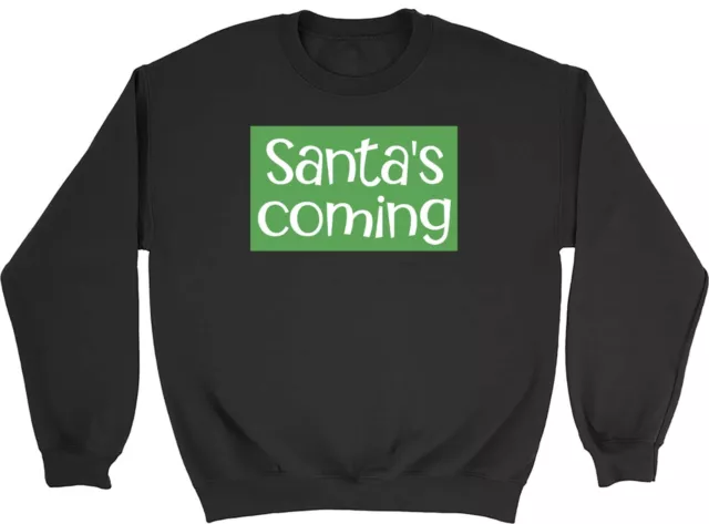 Felpa Maglione Babbo Natale Natale Bambini Bambini Bambini Ragazzi Ragazze Regalo