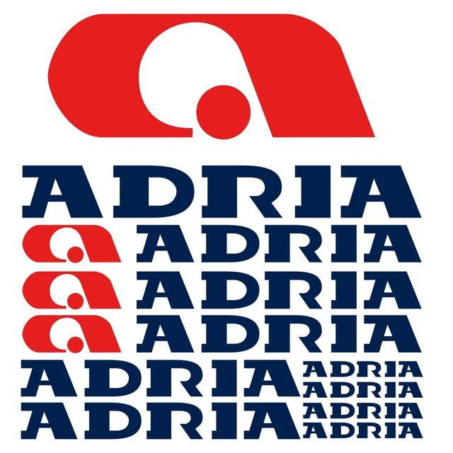 ADRIA AUTOCOLLANT STICKER camping car caravane caravan 10 Pièces EUR 19