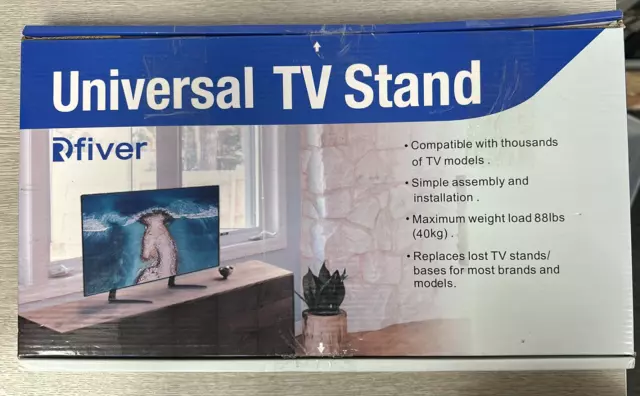 RFIVER Universal TV Stand TV Legs with Height Adjustment fit Most 32-55 UT3002