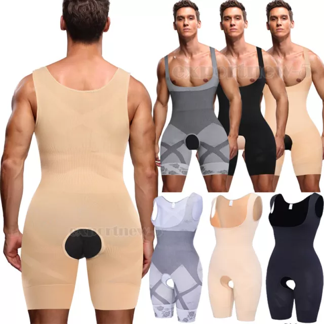Mens Body Shaper Slimming BELLY TUMMY CONTROL COMPRESSION Vest Shapewear  T-SHIRT