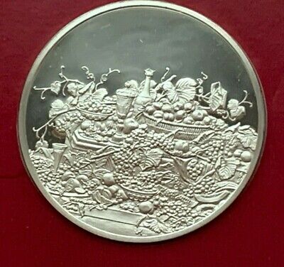 1975 Proof Silver The Treasures Of American Still Life: Fruit 1855 Medal