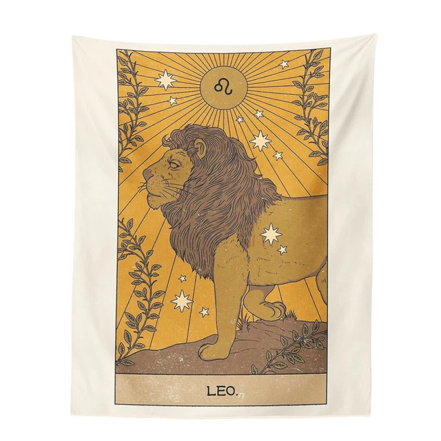Starsign Constellation Zodiac Sign Wall Tapestry Fabric Hang 95cm x 73cm Tarot