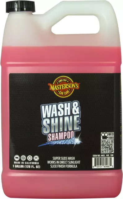 MASTERSON'S CAR CARE MCC_102_128 Wash & Shine Shampoo - Premium Car Wash Soap -