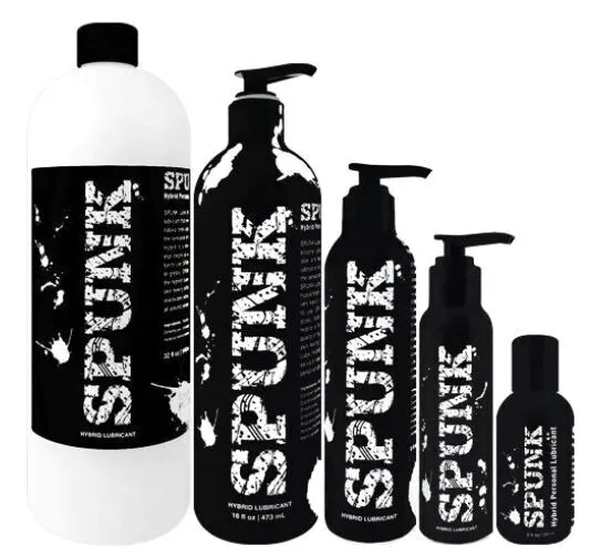 SPUNK LUBE Híbrido Base Al Agua Silicona Lubricante Anal Vaginal Sexo Cum