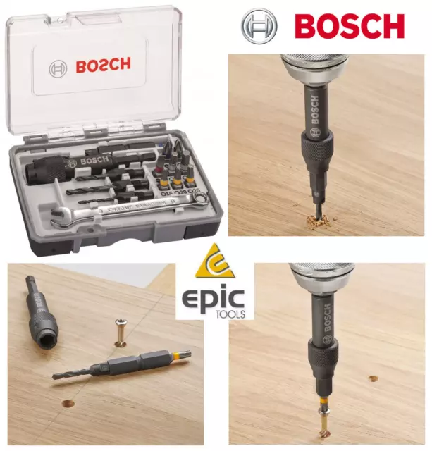 BOSCH FLIP DRIVE HSS Countersink Pilot Drill Screwdriver Bit