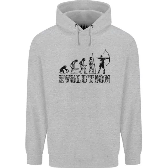 Evolution of an Archer Funny Archery Archer Mens 80% Cotton Hoodie