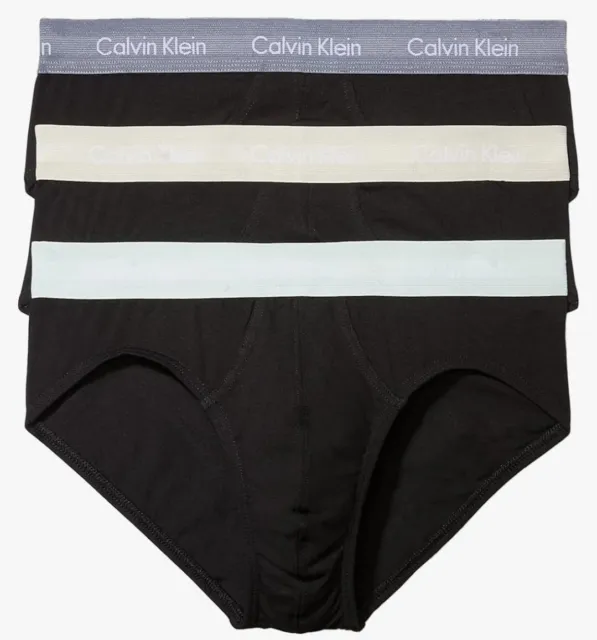 Calvin Klein Men's Hip Brief Metallic Chrome Cotton Ck U5820 Underwear  Briefs