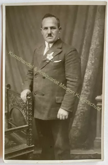 orig. Foto AK Herr Mann Augsburg Gersthofen um 1930