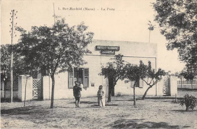 Cpa Maroc Ber Rechid La Poste