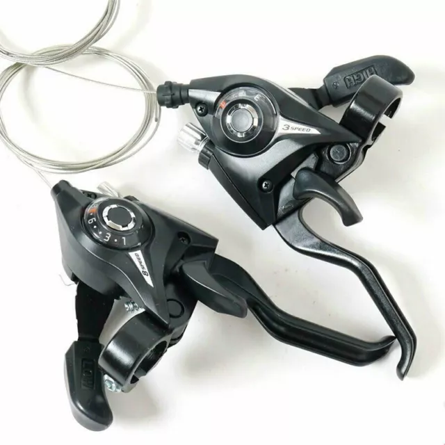 3 7 8 Speeds Bicycle Thumb Gear Shifters Mountain Bike Brake Lever Transmission