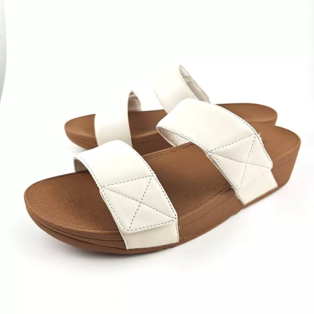 Fitflop Women's Open Toe Adjustable Mina Slides Sandal X18-031 Stone US Women 10