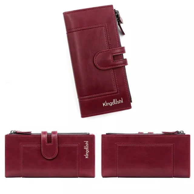 MULTI CARD FASHION Phone Bag PU Leather Clutch Bag Women Long Wallet ...
