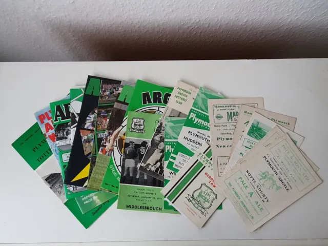 Plymouth Argyle Home F A Cup programmes 1949 - 1984 You Select