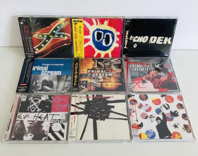 Primal Scream CD Give out But Don't Give Up Echo Dek Screamadelica set of 9 CDs
