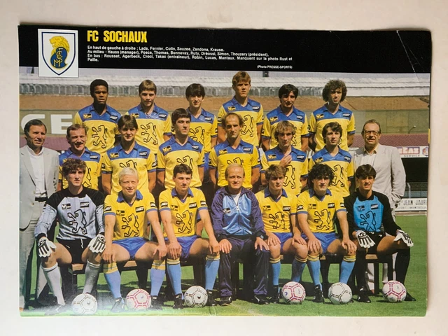 Photo équipe FC Mulhouse – Saison 84, France Football 1984, Vintage