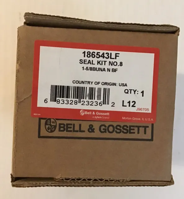 Bell & Gossett 186543 LF Seal Kit #8, 1-5/8” Shaft Buna Carbon Ceramic Lead Free
