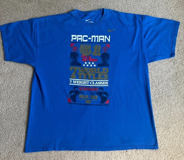 Nike Manny Pacquiao T Shirt Mens 2XL PAC MAN Boxing Nike Manny Pacquiao T Shirt Mens 2XL PAC MAN Boxing
