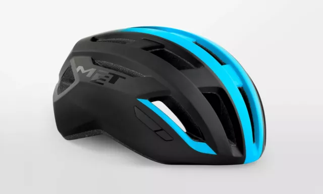MET Vinci MIPS Road Helmet - Black / Shaded Cyan