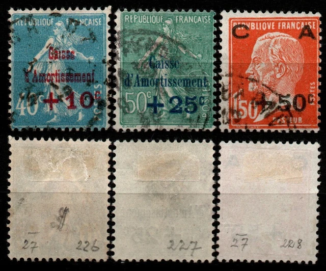 Frankreich - Mi 226-28 gest.